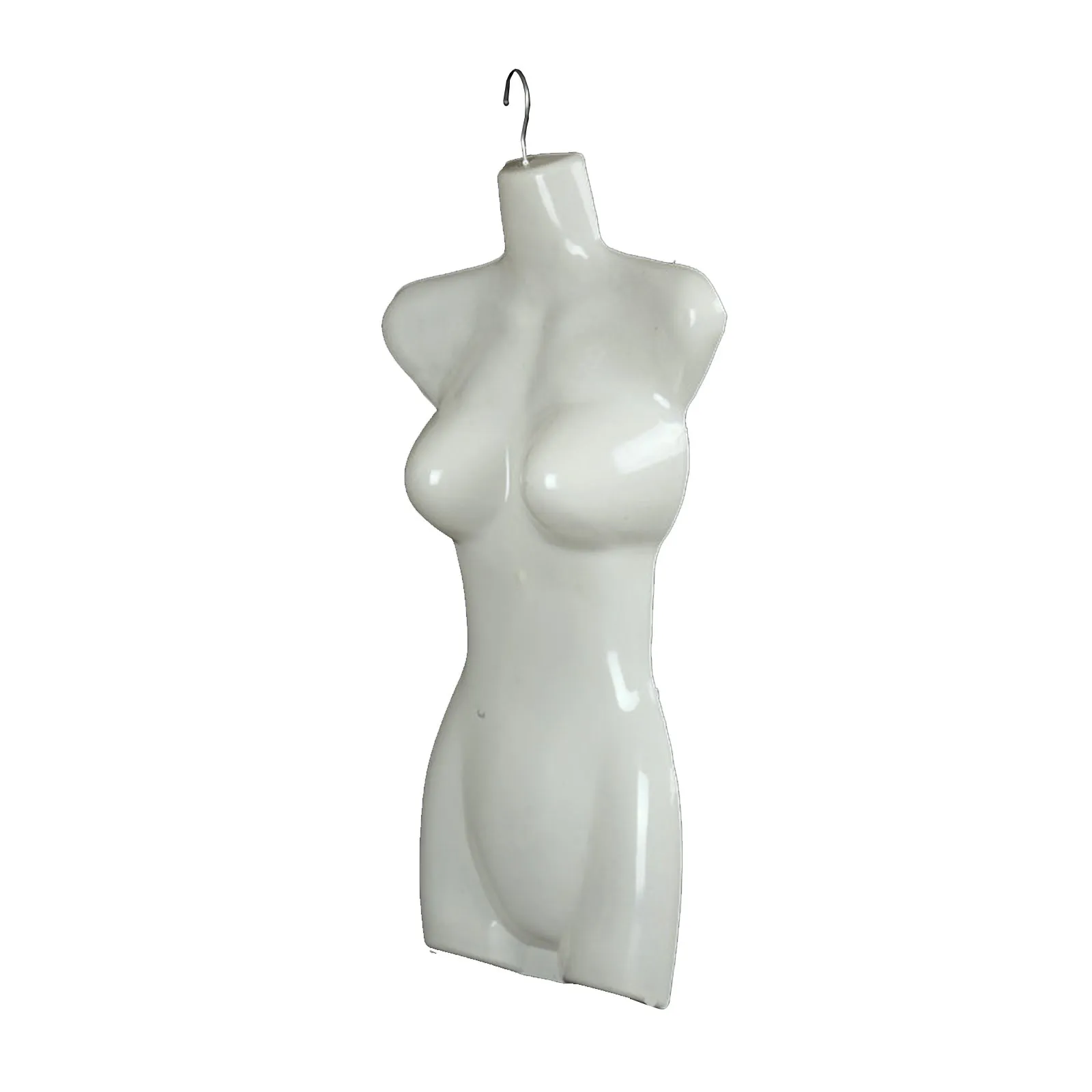 Hanging Women Mannequin Shapely Torso Form Adult Shirt Display for Garment Vendors Retail Stores Malls Commercial Clothes Shops