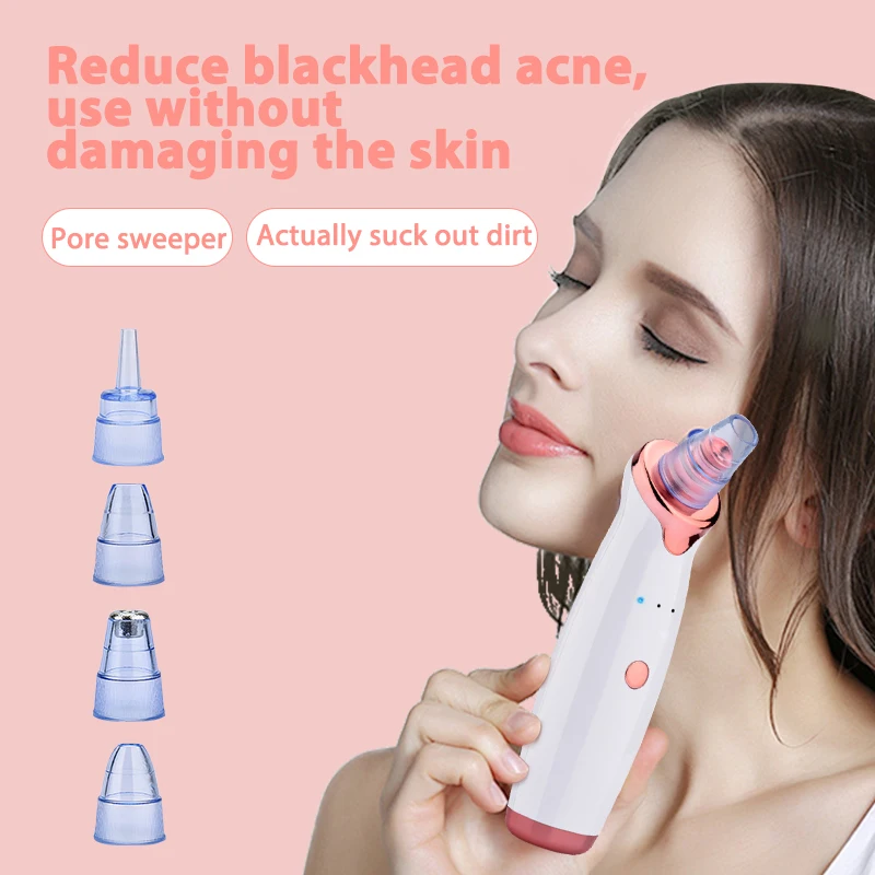 Em estoque transporte da gota rápida 3 modo de sucção máquina de beleza de limpeza facial removedor de pele morta rosto vácuo remoção cravo pele