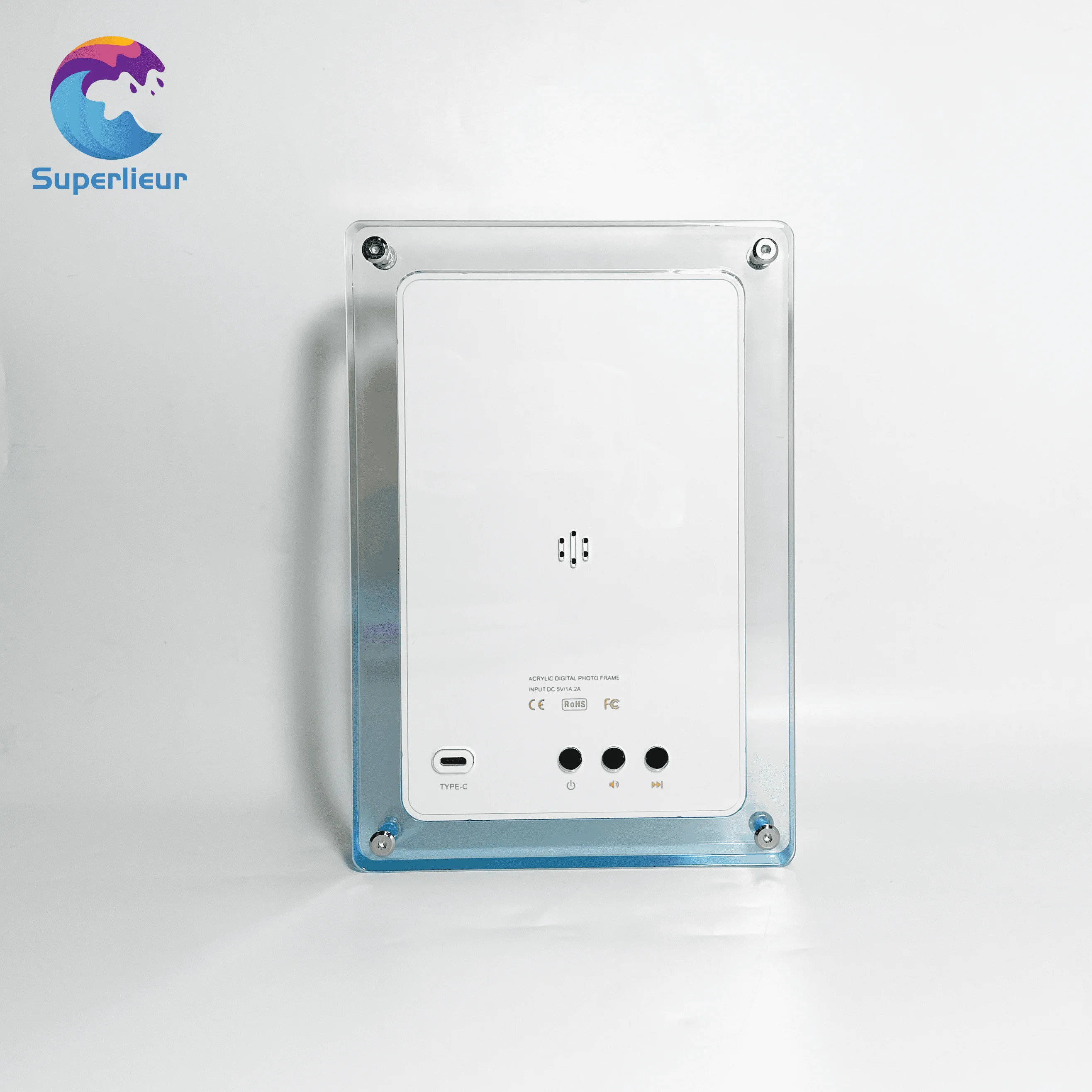 

HOT Superlieur 7-Inch Blue IPS Screen Digital Photo Frame WiFi LCD US Crystal Advertising Player Gravity Sensor Motion Video