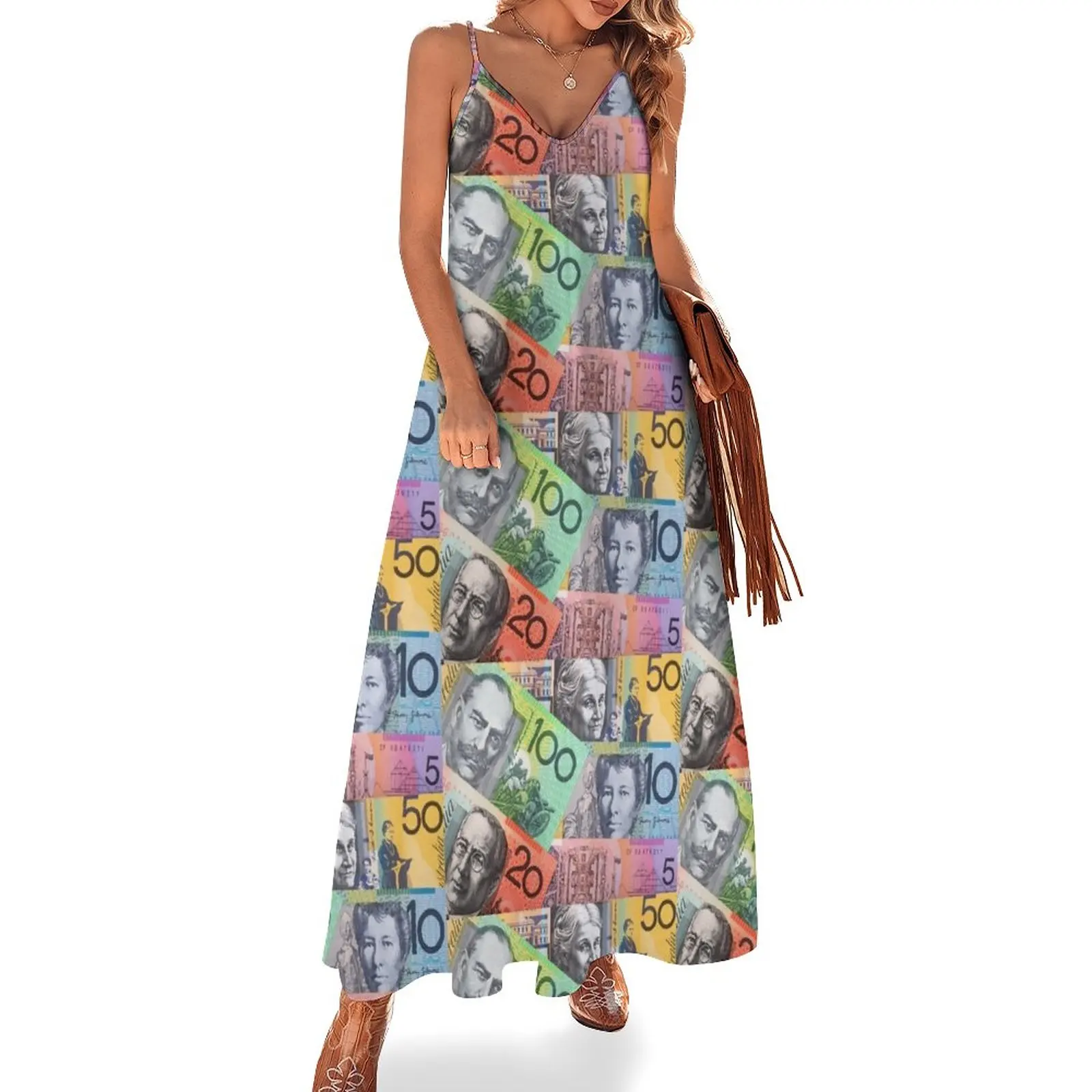 

New Australian Dollars Sleeveless Dress Womens dresses elegant women's sets birthday dress