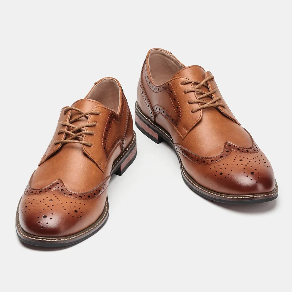 Size 7~13 Brogue Dress Shoes Man Wedding Leather Social Shoe Male Sapato de couro social masculino Zapatos de vestir hombre