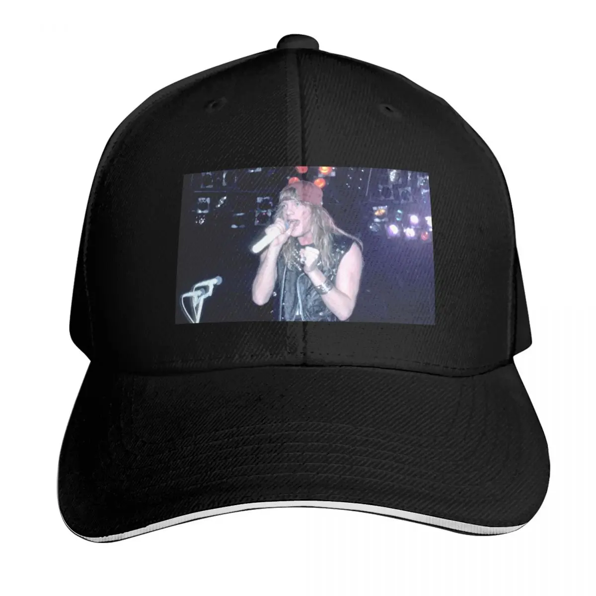 Gorra de béisbol con fotografía de Jani Lane, visera curva, corte clásico, perfil bajo, diseño sin estructura, unisex, para hombres y mujeres.