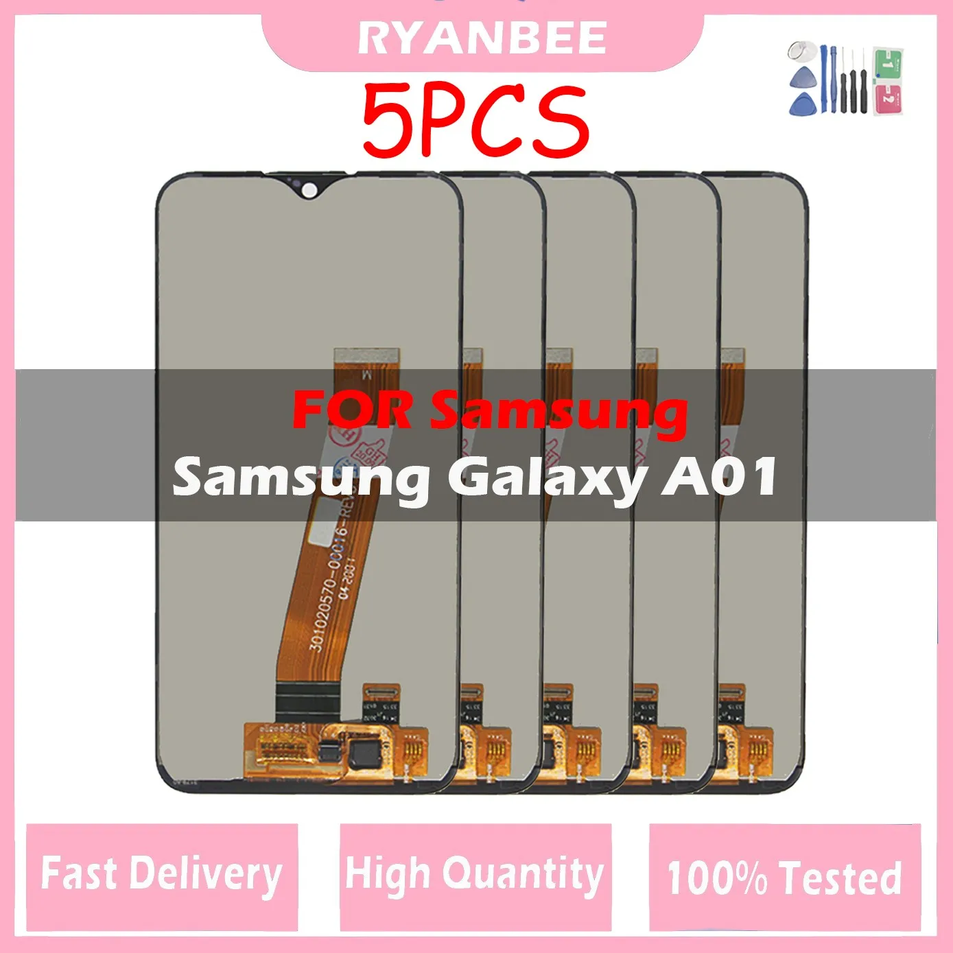 

5Pcs/Lot AAA+ NEW LCD For Samsung Galaxy A01 A015 LCD Display With Frame Touch Screen Replacement Digitizer A015F A015G A015DS