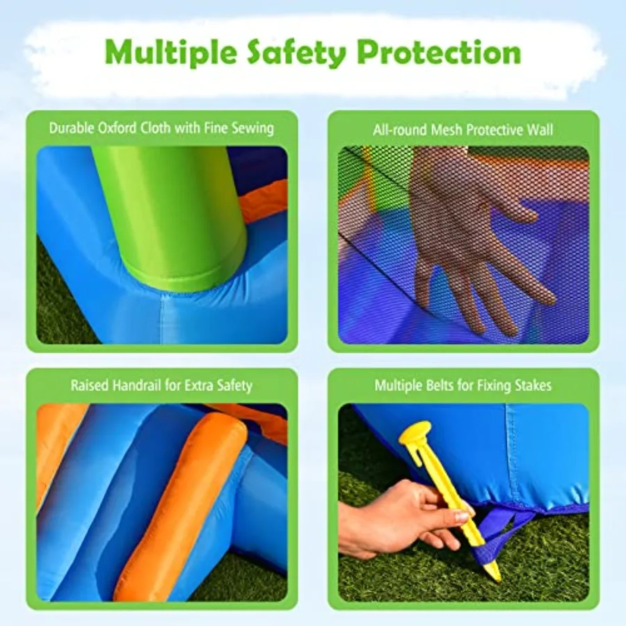 منزل ترتد قابل للنفخ، قلعة ترتد خارج القفز، قلعة الحارس مع منطقة قفز كبيرة 2 في 1، منزل نطاط للأطفال الصغار #5