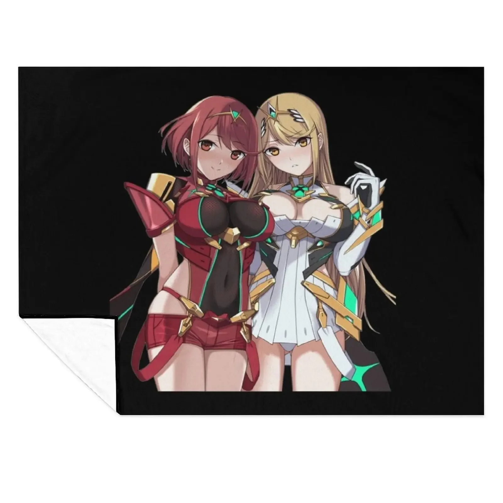 

Pyra & Mythra - 8Classic . Throw Blanket Hairys Heavy Personalized Gift Blankets For Baby Blankets