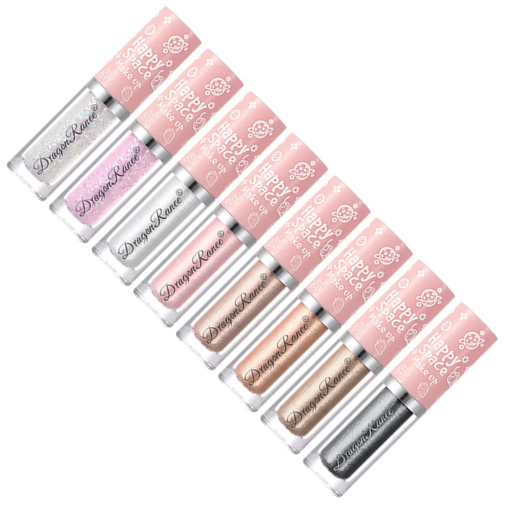 8 pezzi ombretto liquido glitter cosmetici ombretto donna strumento per trucco fai da te ombretto liquido ombretto glitterato