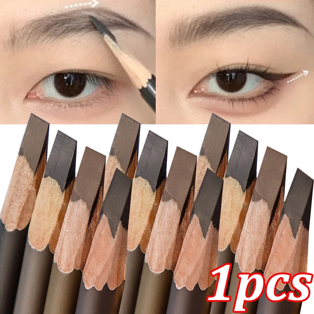 Waterproof Sweatproof Eyebrow Pencil Non-smudge Matte Natural Lasting Brown Wild Brow Eyeliner Lower Eyelashes Makeup Cosmetics