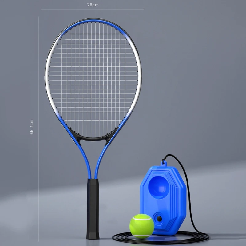 Tennis Racket Single Trainer Children\'s Beginners Serve Rebound Training College Students Tennis Racket Set