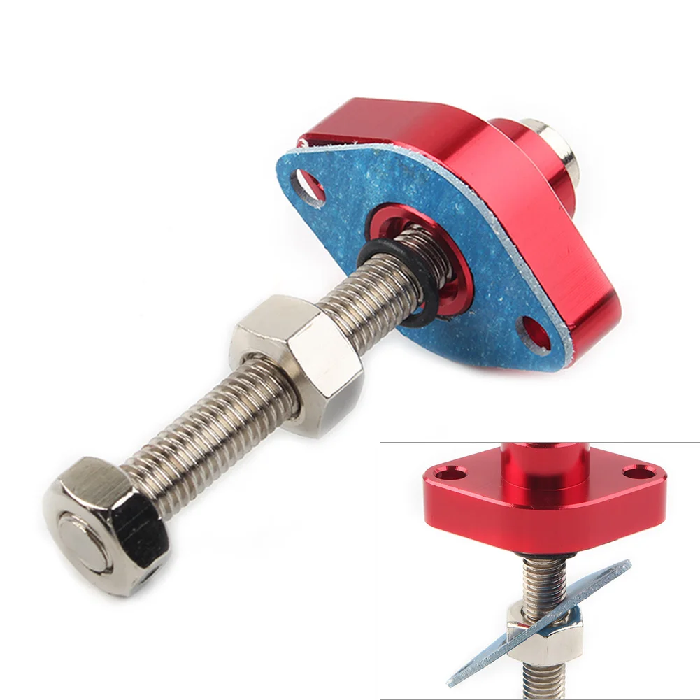 Red Motorcycle CNC Manual Cam Chain Tensioner For Yamaha YFM350 250 YFM400 Warrior Wolverine Kodiak Big Bear