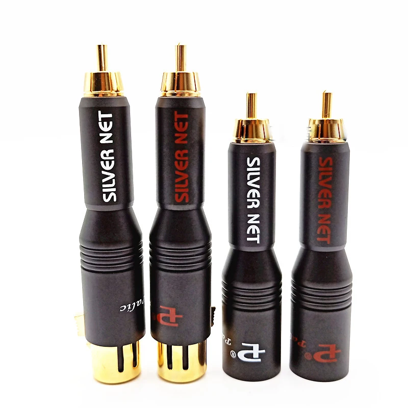 

High Performance audio RCA Male to XLR Female Gold Plated adapter Connector for Amplifier 2male 2 female