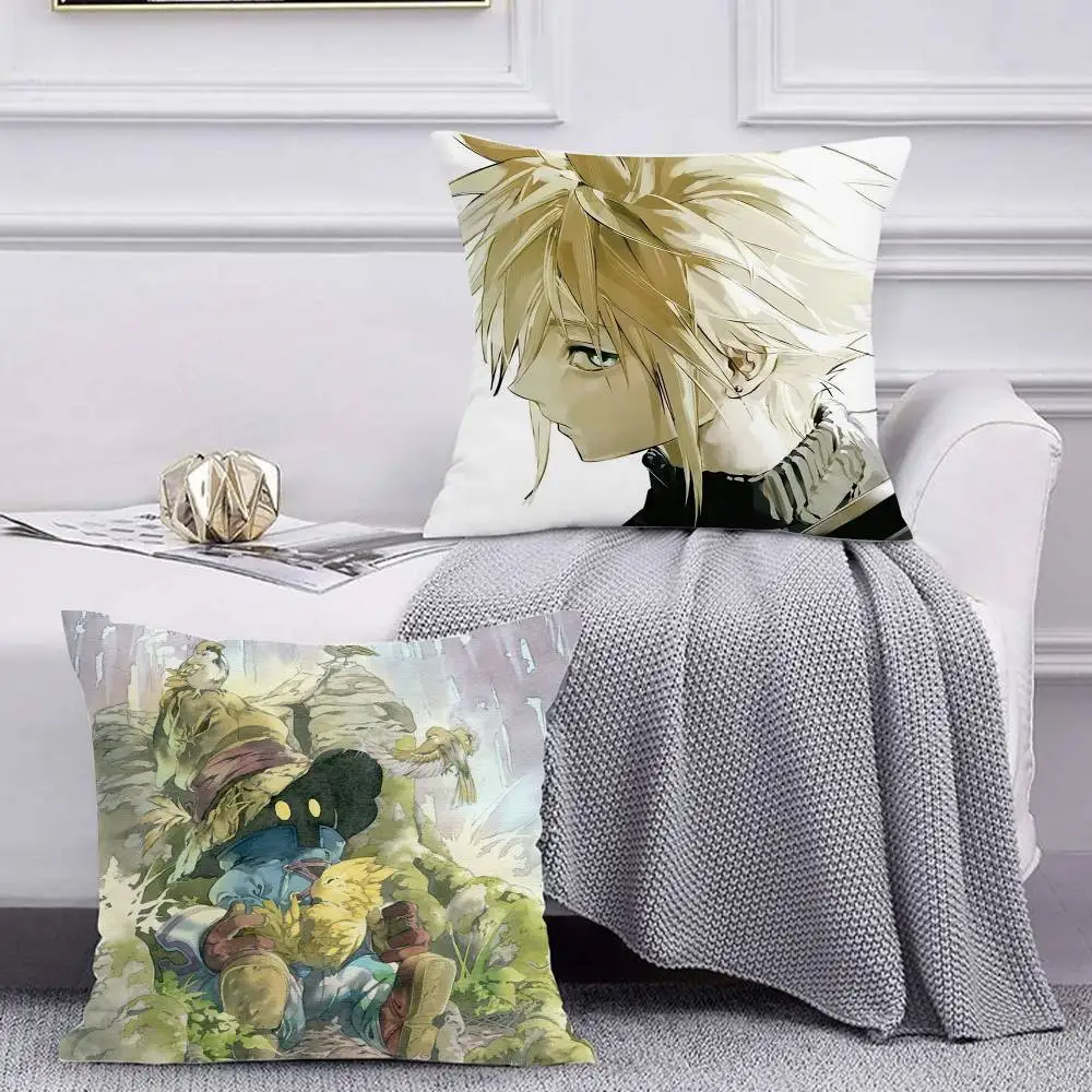 F-Final F-Fantasy Pillow Case for Sofa Living Room Home office Decor Protective Cover