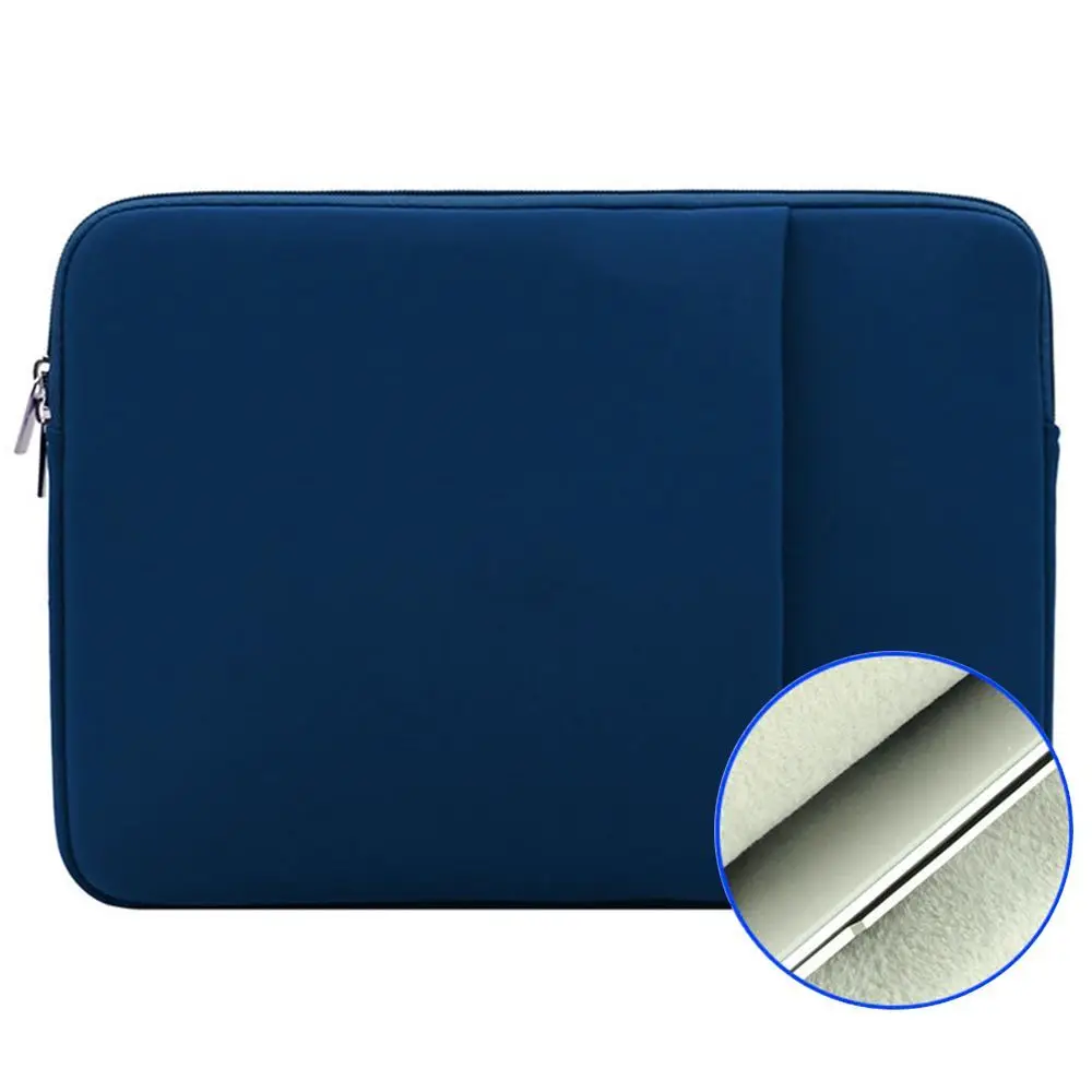 

Dual Zipper Soft Universal Pouch Notebook Cover Sleeve Laptop Case Bag For HP Dell Lenovo