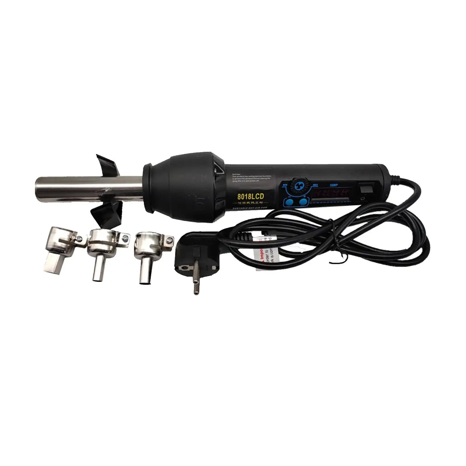 Handheld Hot Air Pen with Nozzle Digital Display Overload Protection quick heat 220V Mini Heat Tool for Wire Connectors