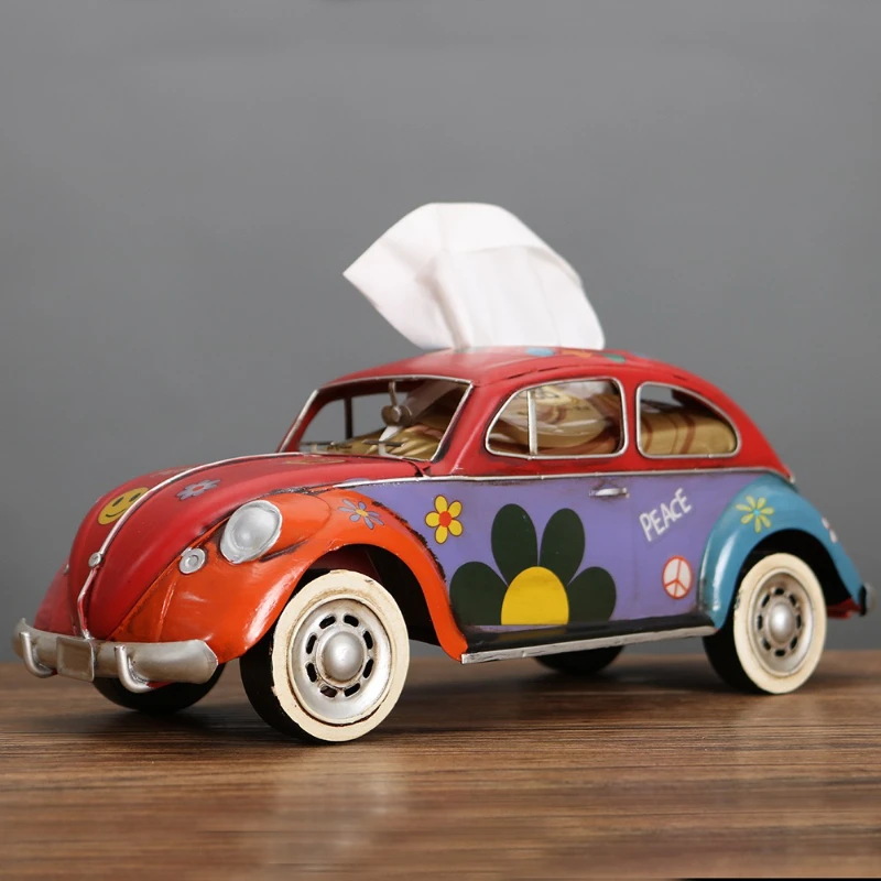 

Retro wrought iron creative industrial style tissue box home living room decoration dining room paper box