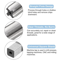 PZHI-3Pcs Tap And Die Set, Metric M12 X 1 Thread Taps & Round Die, Tapping Threading Tool Tap & Die Kit For Nut Screw Bolt