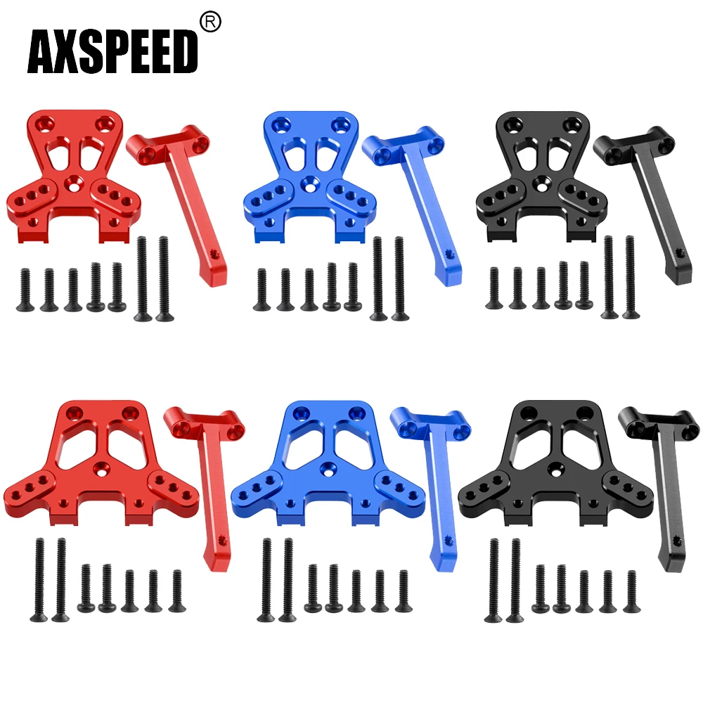 

AXSPEED Aluminum Alloy Front/Rear Shock Mount for 1/18 Traxxas Latrax Teton RC Car Upgrade Parts Accessories