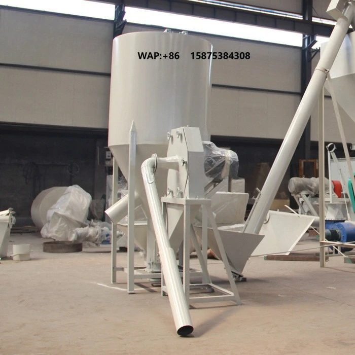 Hot Sale Kenya Market Automatic New Chicken Poultry Feed Mixer Grinder Machine for Crushing Powder Feed SH-500
