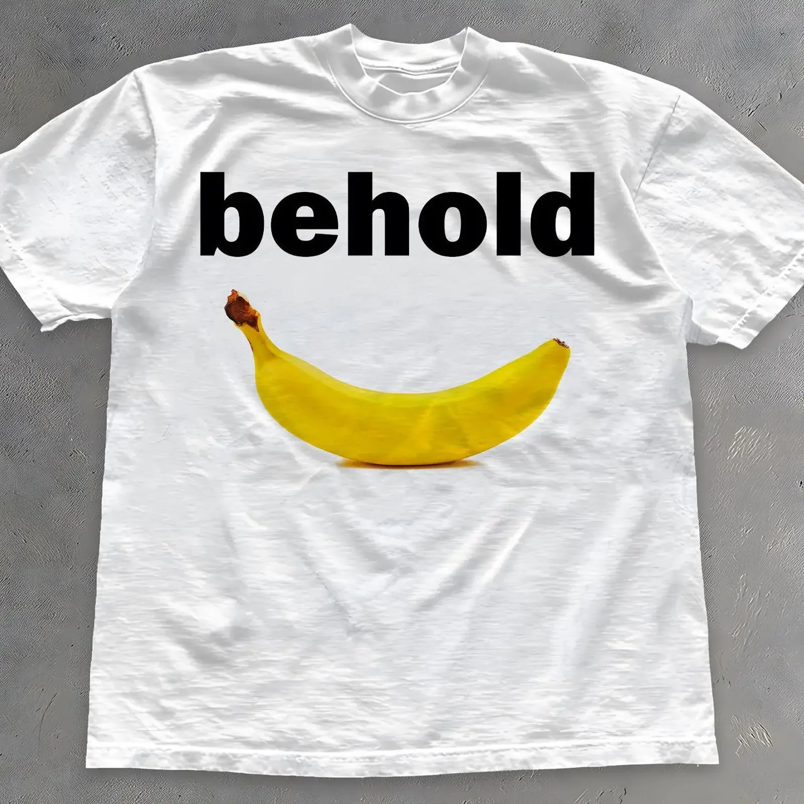 Behold Banana T Shirt Oddly Specific Meme Unhinged vintage Washed Stylish graphic Top For Everyday Wear streetwear fashion