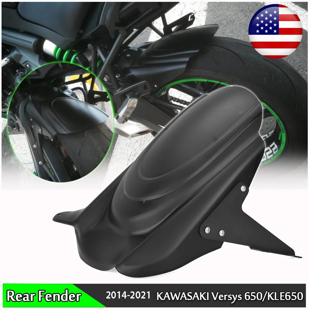 

For Rear Mudguard For Kawasaki Versys650 Wheel Cover Tire Hugger Fender Splash Guard 2007-2024 2013 2014 2015 2016 2017