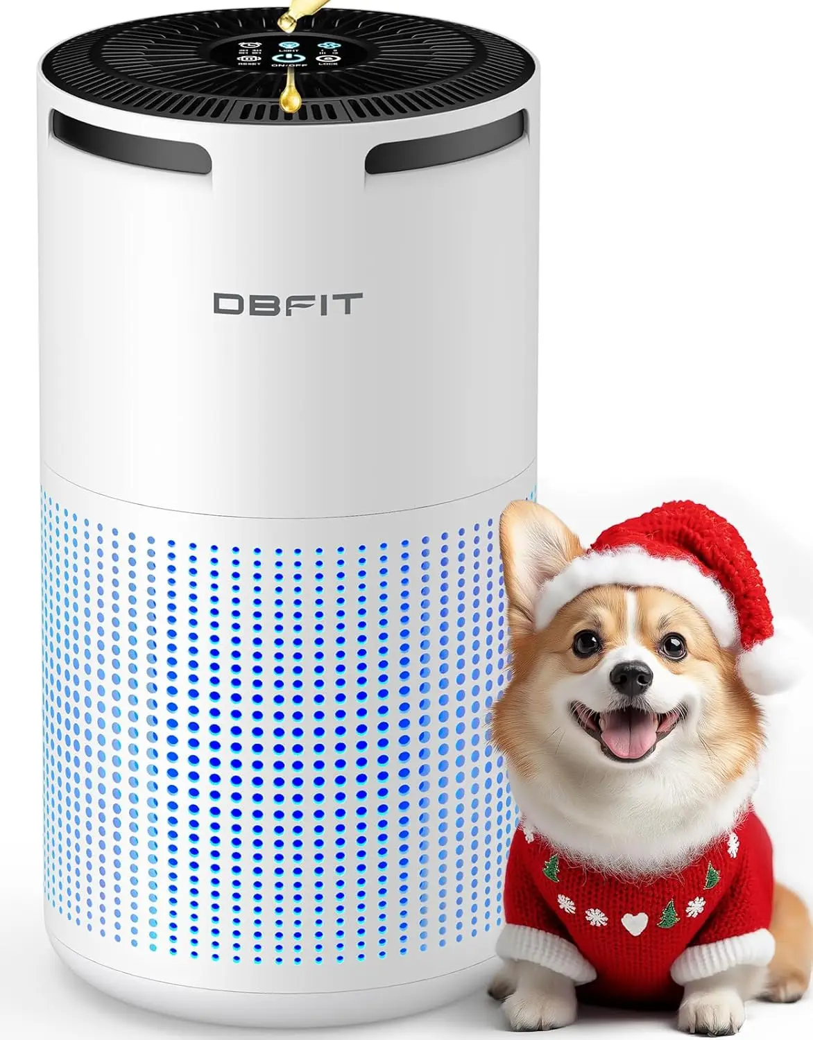 

Очиститель воздуха для больших помещений до 140 м² с HEPA-фильтром, ароматерапией, таймером для удаления дыма, пыли, шерсти животных и запахов