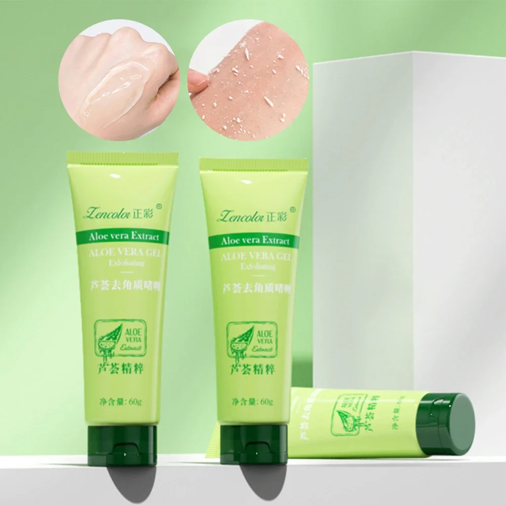 Gel exfoliante de Aloe Vera, nutre la piel, Peeling, blanqueamiento, hidratante, protector solar, reparación, Emulsione, productos de belleza para el cuidado de la piel