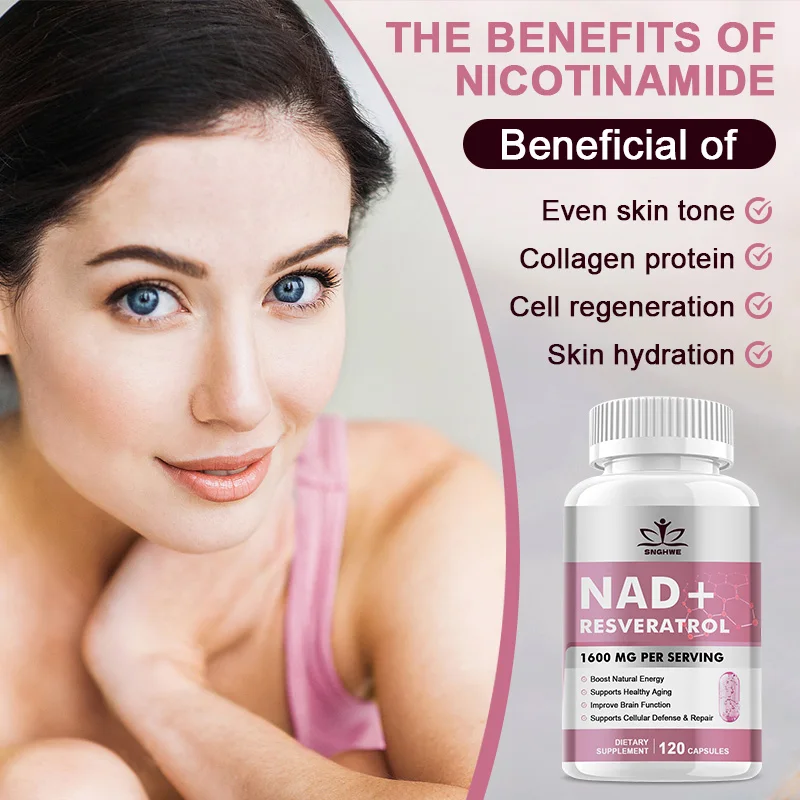 SNGHWE NAD+ Supplements - Anti-Aging Cell Booster, Supports Natural Energy - NAD+ Booster,Strengthens The Immune System