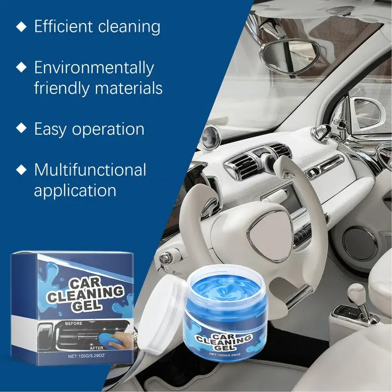 Detailing Tools For Cars Large Capacity Car Interior Crevice Automotive Cleaning Gel Dust Reusable Cleaning Slime Soft Air Vent