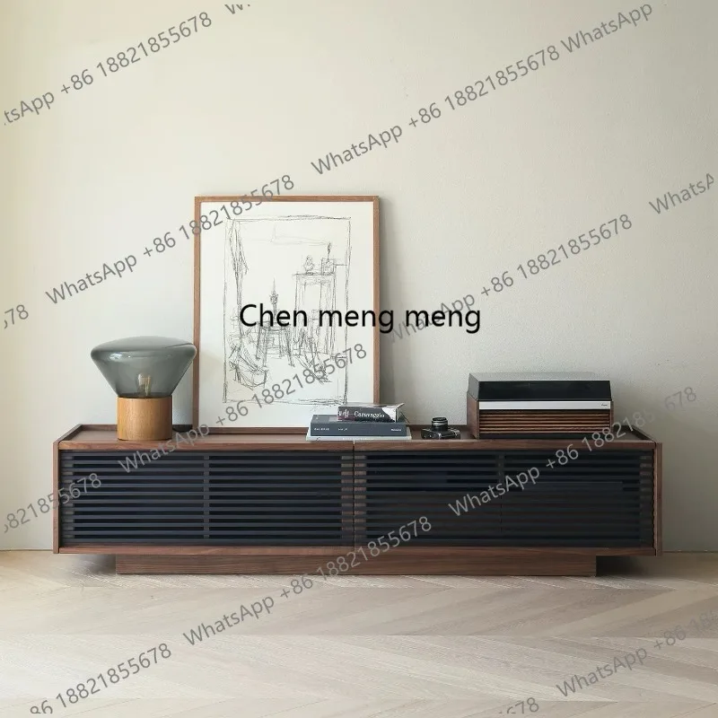 

Nordic designer medieval cabinet, retro style Choate ash wood floor-to-ceiling TV cabinet