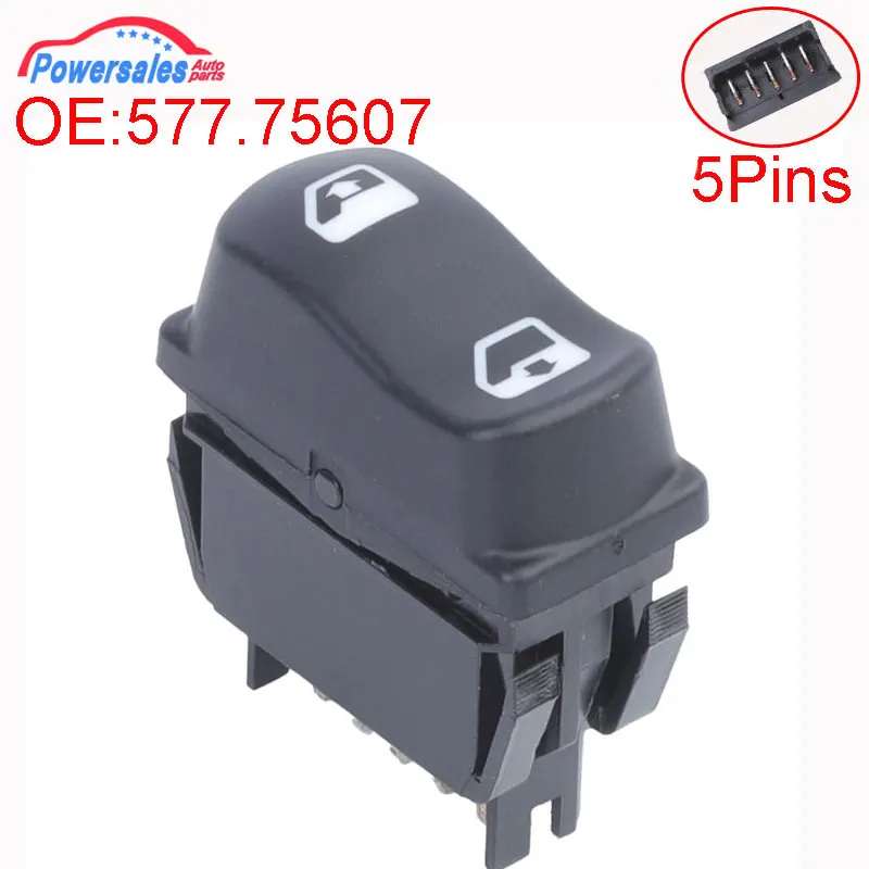Interruptor de ventanilla eléctrica delantera izquierda, accesorio para Peterbilt 365, 367, 384, 386, 577,75607, 57775607, 16-1609209, 16-09209PKG, 1609209PKG, nuevo
