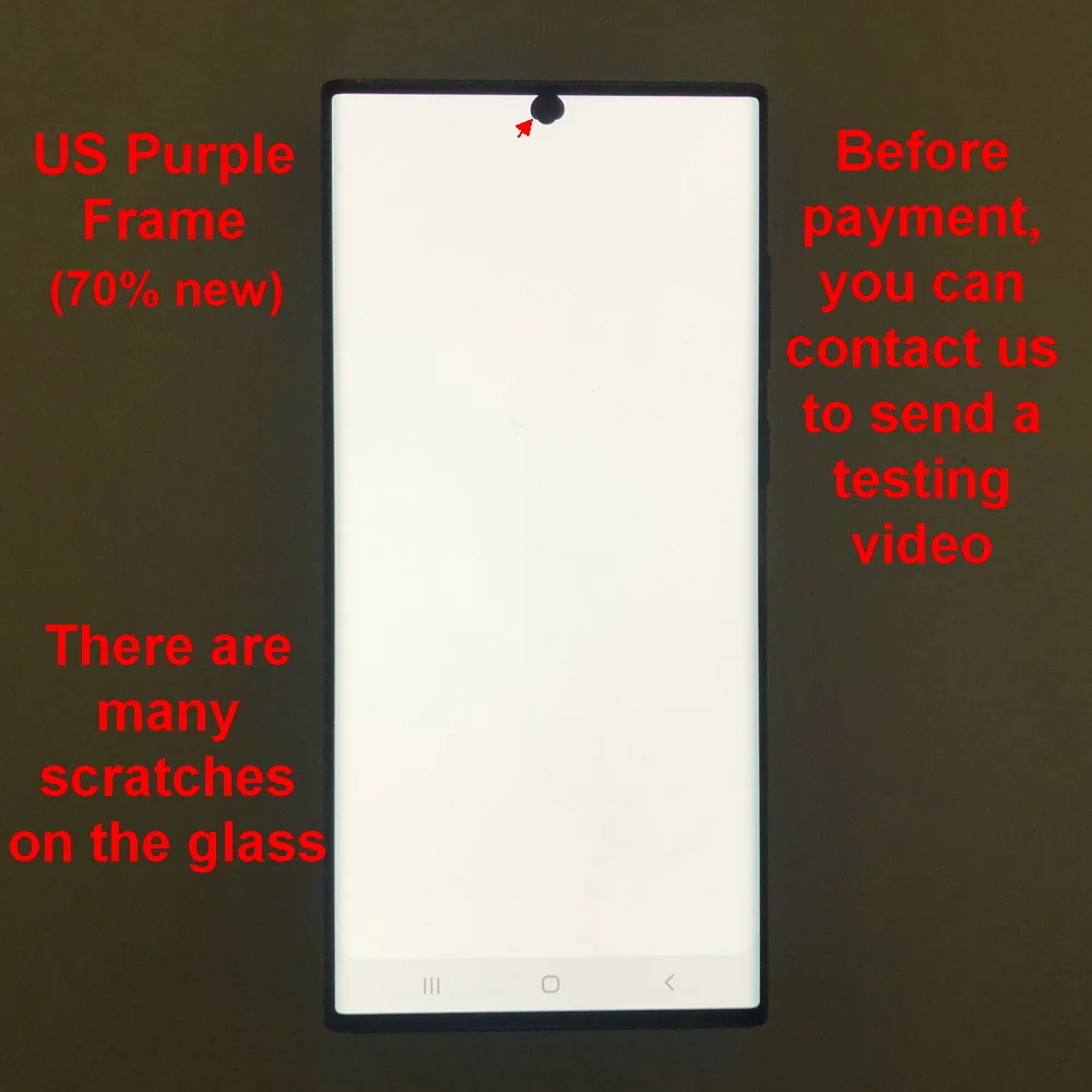 For Samsung Galaxy S22 Ultra 5G Lcd SM-S908 S908F S908U Display Touch Screen Digitizer Replacement With defects 100% testing