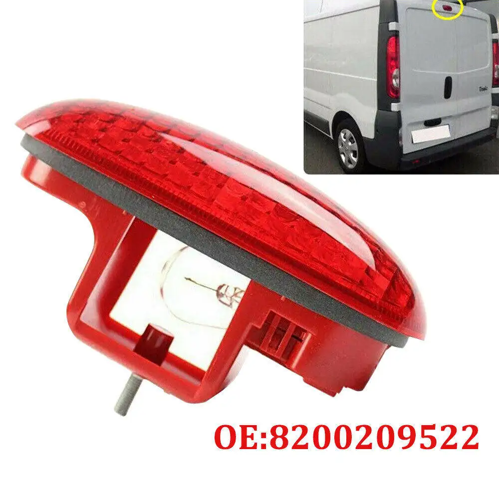 

3rd Rear Brake Stop Light with Bulb High Level Lamp 8200209522 For Renault Trafic Nissan Interstar Primastar Opel Movano Vivaro