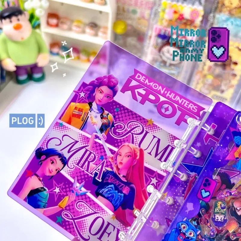 الساحرة الصيد فرقة يتأرجح الموسيقى دفتر الاكريليك فضفاض ورقة دفتر A7 دفتر كتيب الكرتون لطيف DIY الإبداعية يتأرجح #5