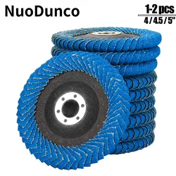 100/115/125 мм полировальный лепестковый диск, угловая шлифовальная машина, шлифовальный круг для деревообработки, заточки металла, удаления ржавчины, 1-2 шт.