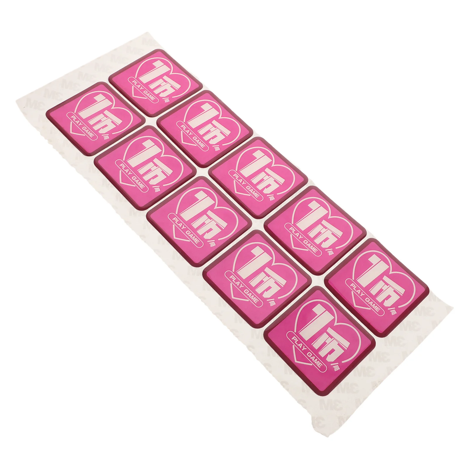 

10Pcs Insert Coin to Play Sticker Plastic Decals for Gaming Setup Supermarket Shopping Mall Favor Supplies