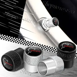 4Pcs Universal Metal Alloy Nurburgring Motor Sport Racing Road Logo Emblem Car Wheel Tire Valve Tyre Air Case Accessories