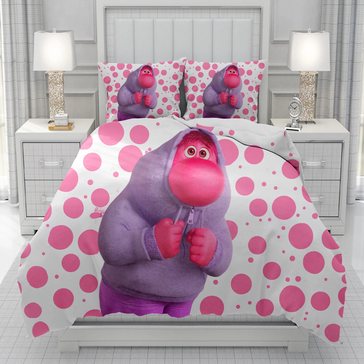 Inside Out  Duvet Cover men women/Children KID Printing Disney cartoon Bedding Set  Comforter Bed Soft