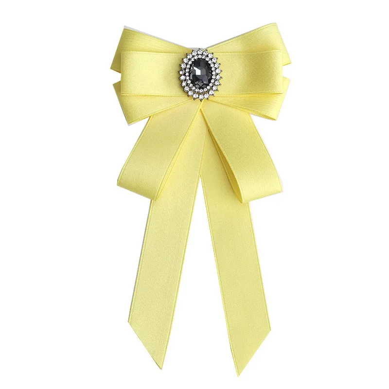 Handgemachte Mode neue Schmetterling Knoten Band Diamant Fliege College weiß Strass Süßigkeiten Farbe Fliege Geschenk für Schulmädchen Krawatte – Detail 29