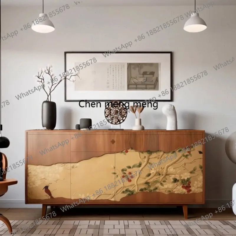 

Shoe cabinet Song Dynasty medieval decoration, entrance, living room decoration side cabinet dining side, solid wood