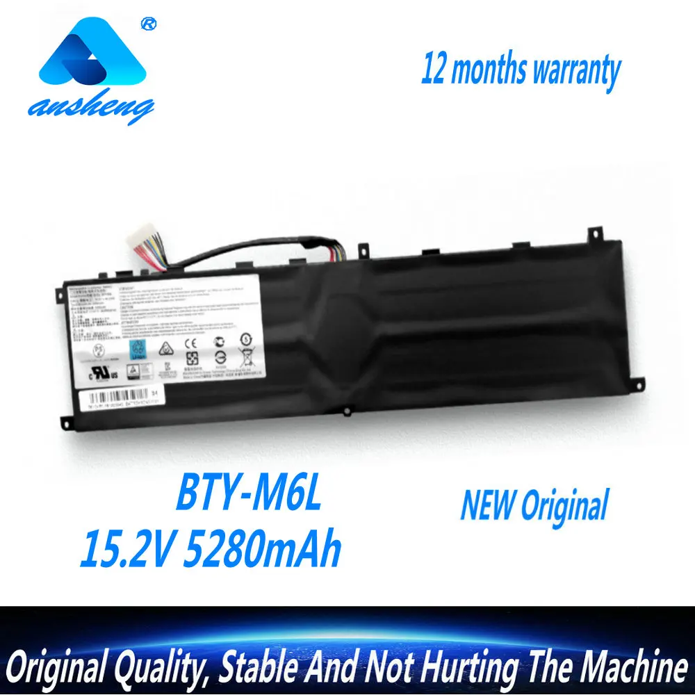 

New Original BTY-M6L Laptop Battery For MSI GS65 GS75 Stealth Thin 8RF 8RE PS63 P65 P75 Creator 8RC 8SC 9SC 9SE MS-16Q3 Series