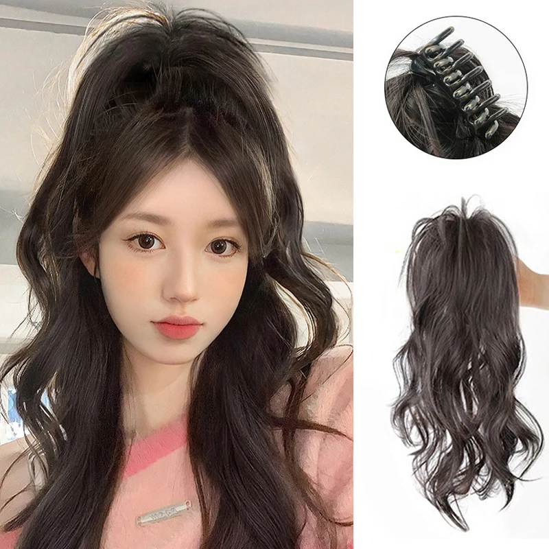 

Синтетический накладной хвост на заколке-крабе, волнистый, для женщин