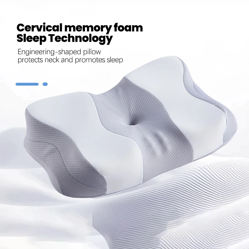 

Ортопедическая подушка для сна с эффектом памяти для шеи и спины, для сна на боку, 23.62 X 15.74 X 4.72 дюйма