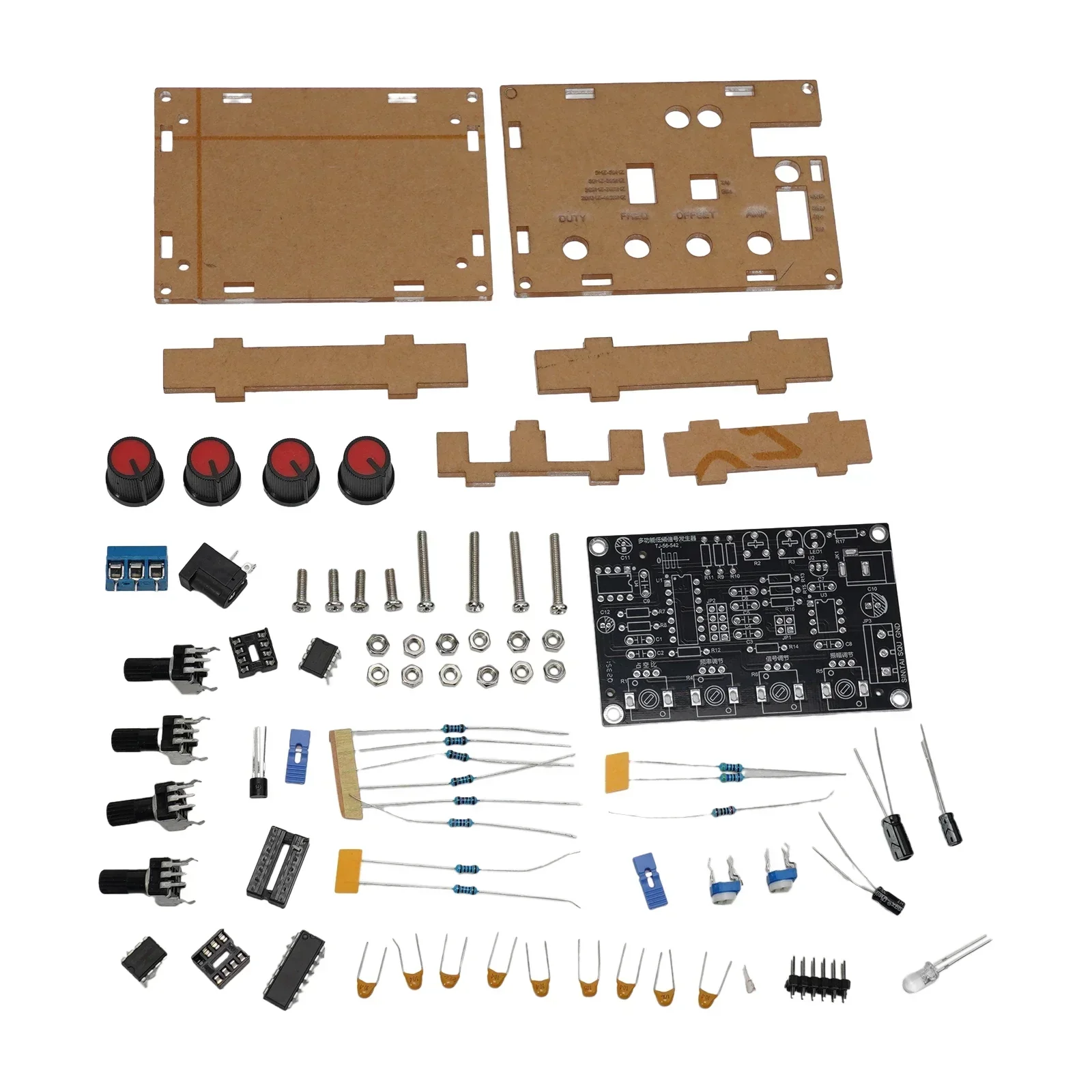 Signal Generator DIY Kit XR2206 Upgraded Weld & Install Adjustable Frequency & Amplitude Sine/Triangle/Square Wave