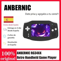 ANBERNIC RG34XX Retro Handheld Game Console 64 Bit Linux System  3.4 Inch IPS Screen  Game Player Gift for Kids