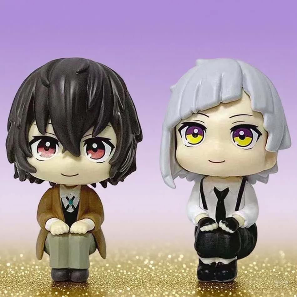 

Original MegaHouse LooK Up Bungou Stray Dogs Dazai Osamu Nakajima Atsushi Action Figure Toys PVC Model Collection Kwaii Q Doll