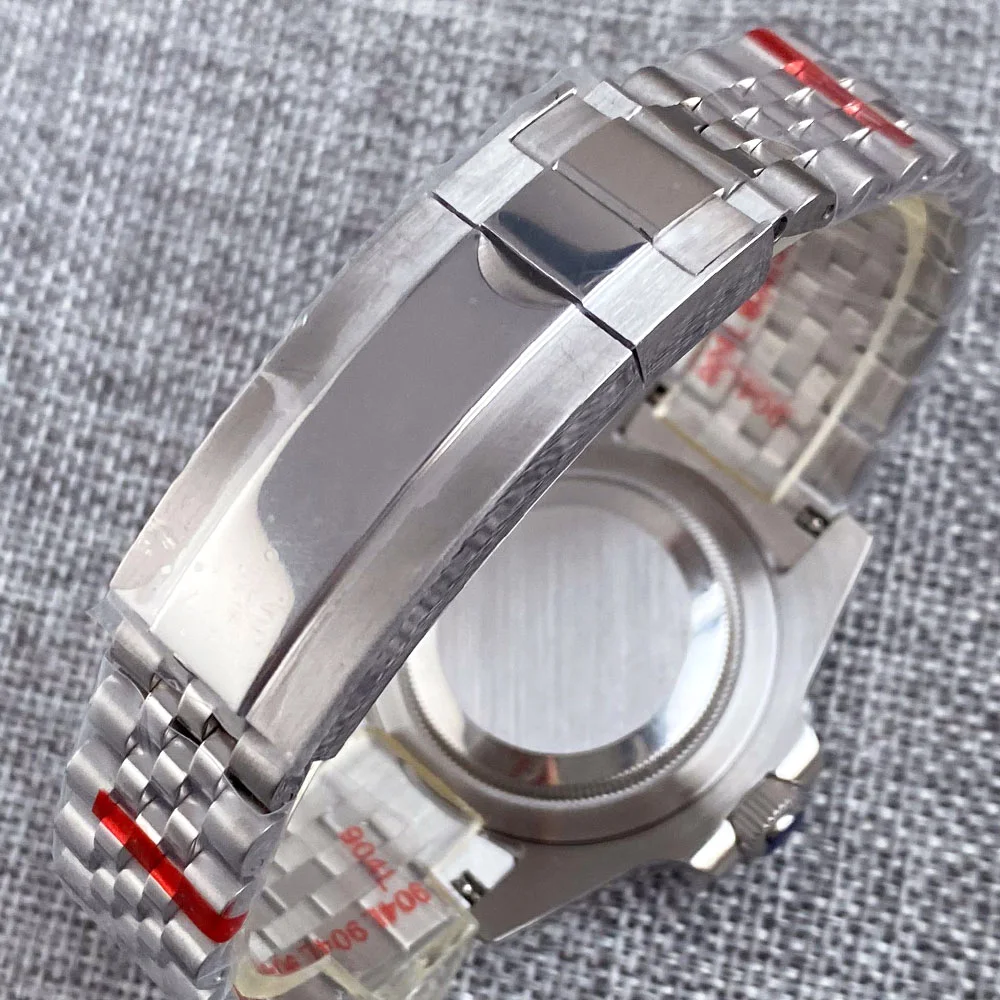 20ATM Dive Case 40mm Fit NH35 NH36 NH34 GMT ETA 2824 PT5000 Steel Watch Case Jubilee Bracelet Sapphire Glass Slide Buckle