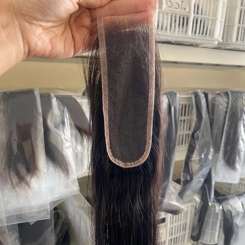 2x6 HD Lace Closure Straight 100% Human Hair Kim K Free Part Closure 4X4 HD Transparent Straight Lace Closure 2x6 Kim K Closure