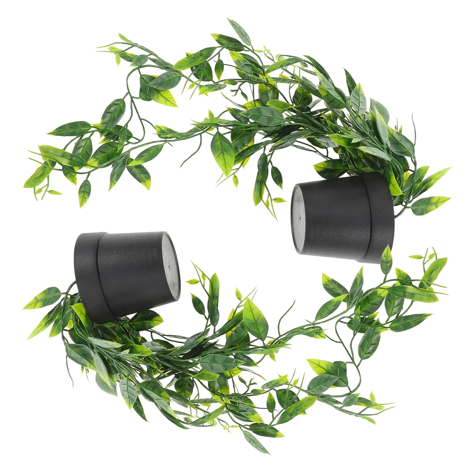 2pcs Artificial Hanging Plants PVC Home Decor Faux Potted Plants Indoor Outdoor Office Simulated Greenery Soft Fake - Image 4