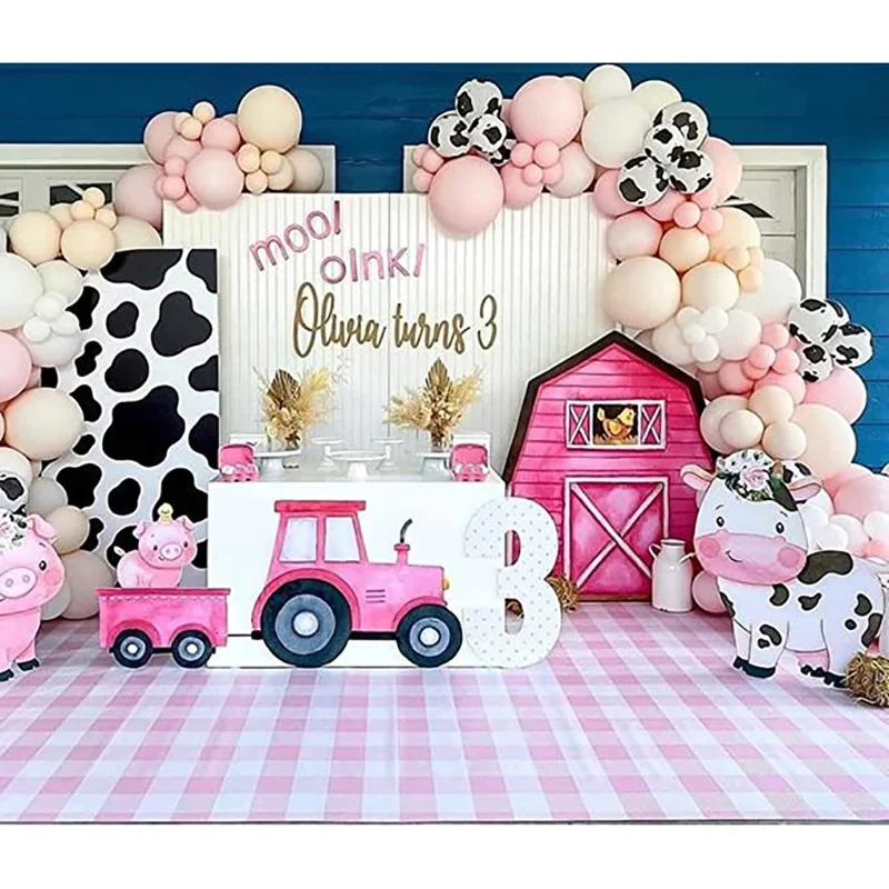 18/24/36inch Farm Theme Cardboard Cow Sheep Pig Farm Animals Party KT Board Party Backdrop Baby Shower Birthday Party Cutouts