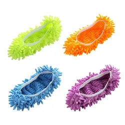 Multi-Function Home Dust Cleaner Mop Rag Slippers Shoes Cover Soft Removable Washable Floor Clean Slippers For Woman Men