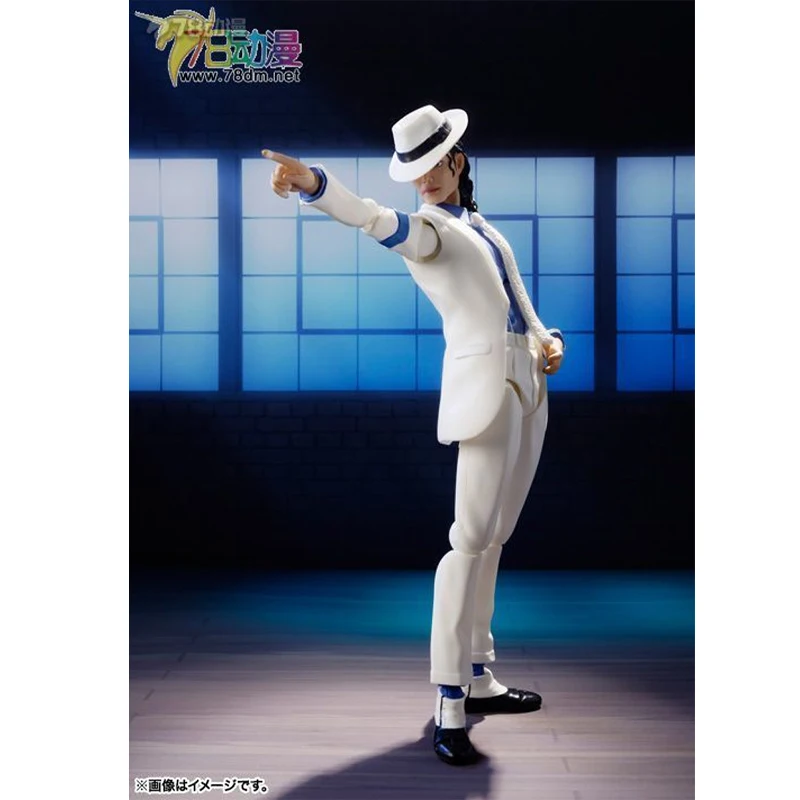 Bandai Original y genuino SHF serie de artistas de la realidad MICHAEL JACKSON figuras de acción de juguete para niños niñas niños regalo de bestia en Stock